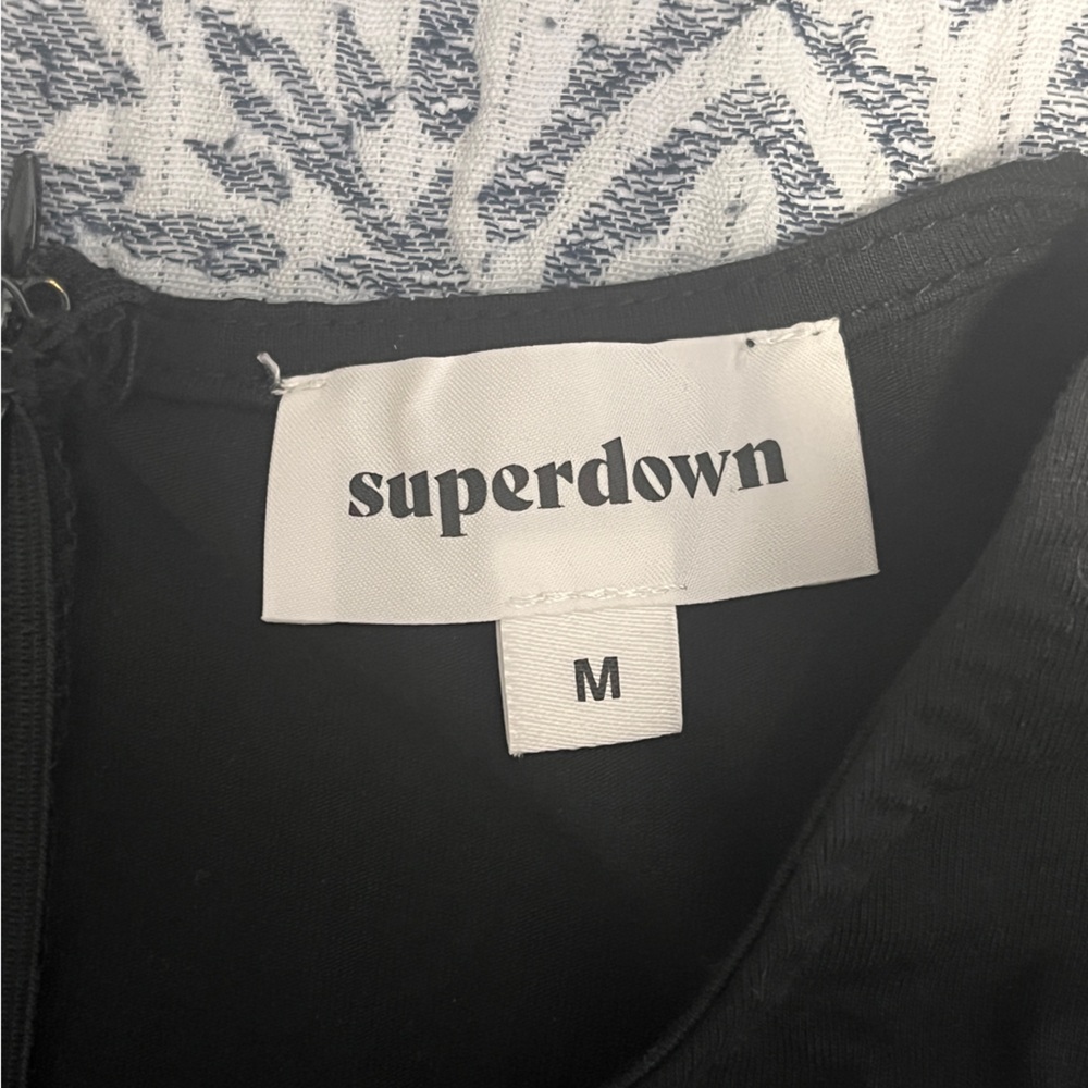 superdown x REVOLVE Black Cutout Short Sleeve Mini Dress Medium - Picture 8 of 10